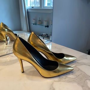 Giuseppe Zanotti Gold leather High Heels